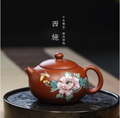 当代精品 - 西施珐琅彩紫砂壶