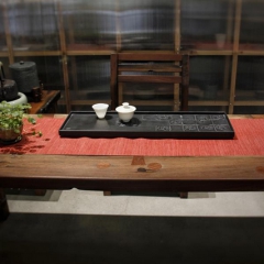 八马茶业  马到成功 • 乌金石茶盘(80*25*3cm)八骏图茶盘系列之一