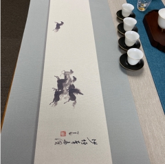 马到功成 茶席(浅绿)