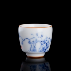 象牙白清梅杯