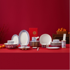 新年礼-四海升平48头餐具套组