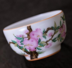 象牙白贵子多福汝窑杯