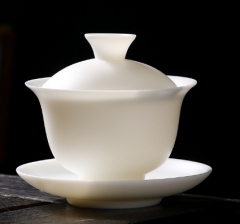 薄胎白瓷盖碗