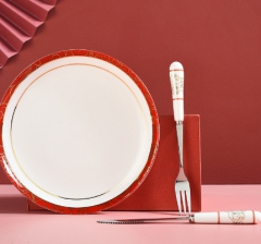 中秋团圆刀叉盘套装