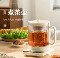 八马茗侣煮茶壶-简约白