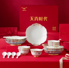新年礼·天青时代30头餐具（6人位）