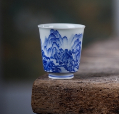 青花千里江山图杯