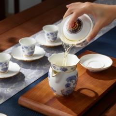 八马风荷瓷18头茶具