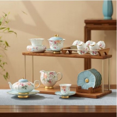 幸福礼·天青时代22头中式茶具（6人位）