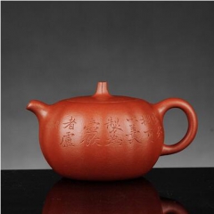 玉成窑摹古大红袍瓜娄壶（约120ml）
